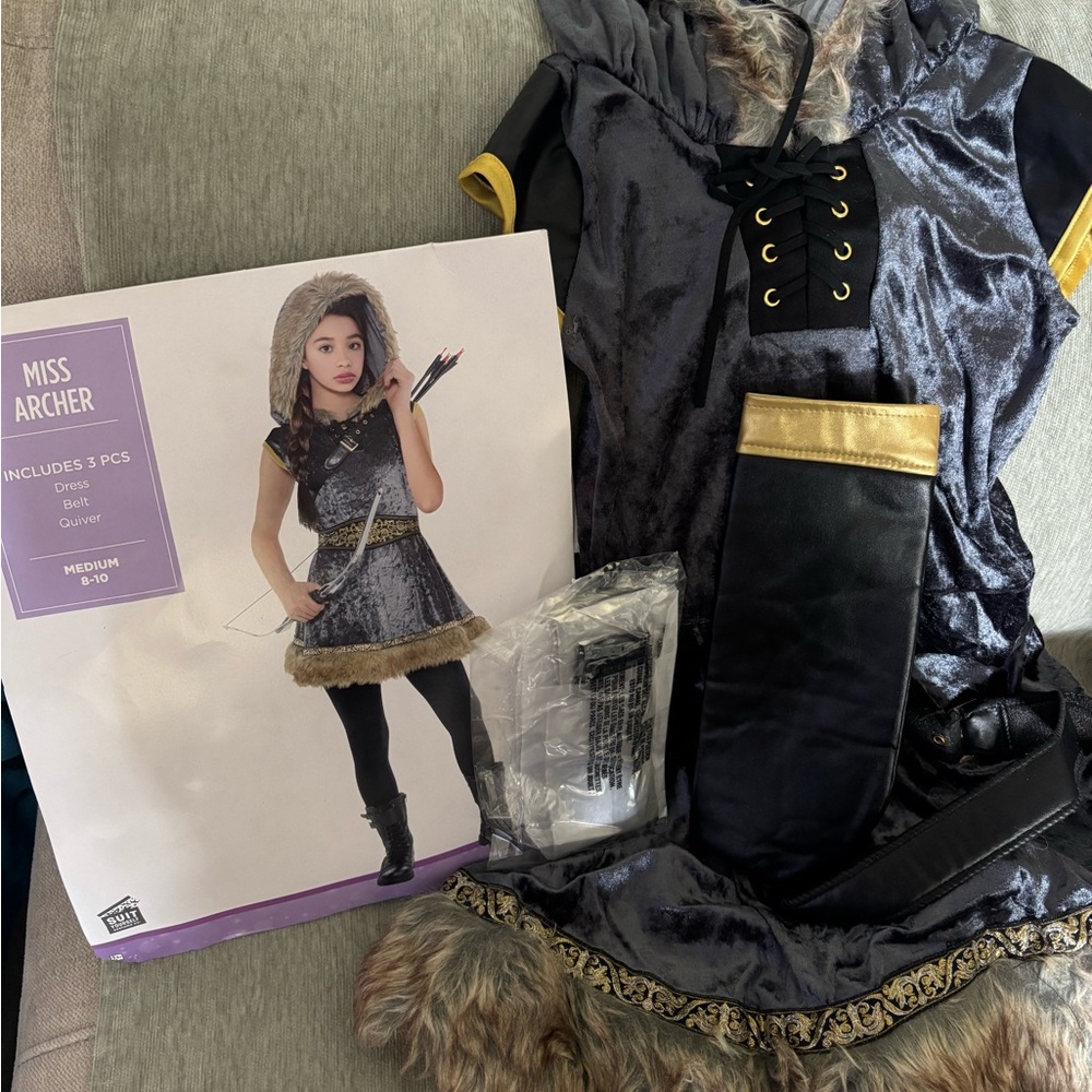 size m archery girls game of thrones inspired costume